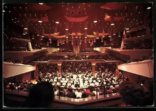 AK Berlin, Tiergarten, Philharmonie während eines Konzerts