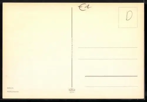 AK Berlin, Philharmonie, Ansicht des Eingangsportals
