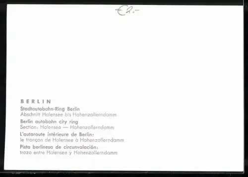 AK Berlin, Stadtautobahnring, Abschnitt Halensee