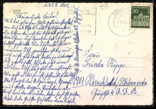 AK Berlin, Verkehr auf der Schnellstrasse