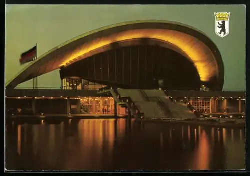 AK Berlin, Kongresshalle mit Wasserpartie