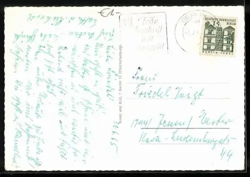 AK Berlin, Europa-Center mit Brücke