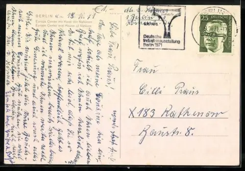 AK Berlin, Europa-Center und Haus der Nationen