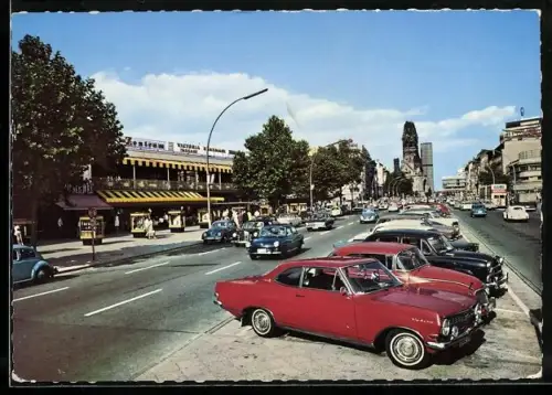 AK Berlin, Kurfürstendamm mit Gedächtniskirche