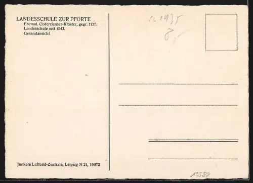 AK Schulpforta b. Naumburg, Landesschule zur Pforte, Gesamtansicht