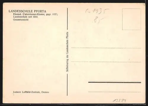 AK Pforta, Landesschule, ehemaliges Cistercienser-Kloster, Gesamtansicht