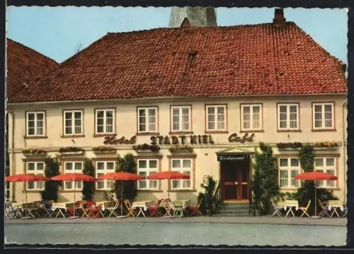AK Eutin, Hotel Stadt Kiel, Café, Restaurant