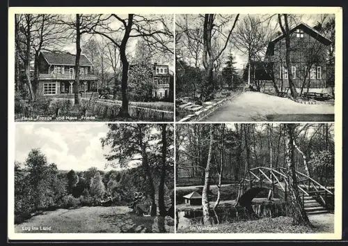 AK Dalheim-Rödgen, Ev. Müttererholungsheim Waldquelle, Haus Freude, Haus Friede, Lug ins Land, Waldpark