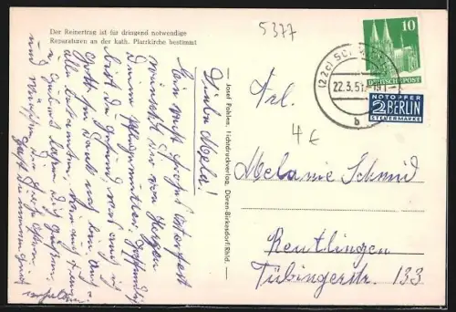 AK Schmidtheim /Eifel, Ortsansicht mit Pfarrkirche