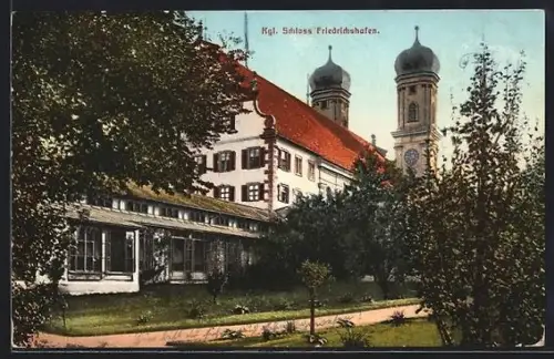 AK Friedrichshafen, Königliches Schloss mit Anlagen