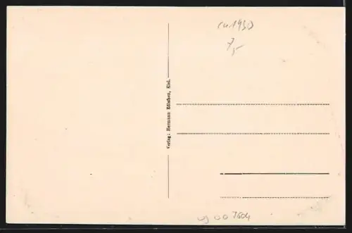 Künstler-AK Kiel, Markt, Persianische Häuser