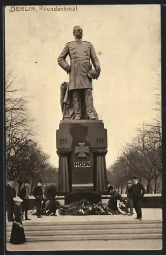 AK Berlin-Tiergarten, Roon-Denkmal