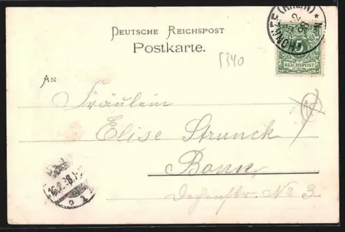 AK Rhöndorf, Teilansicht mit Kirche