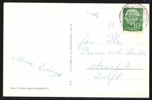 AK Monschau /Eifel, Ortsansicht mit Kirche