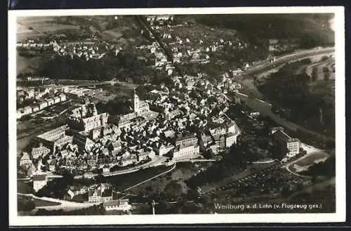 AK Weilburg /Lahn, Fliegeraufnahme
