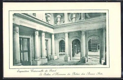 AK Gand, Exposition Universelle 1913, Le Salon d`Honneurs du Palais des Beaux Arts