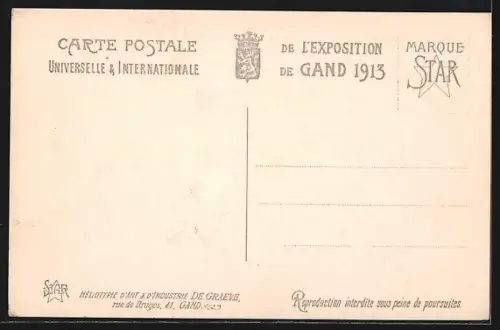 AK Gand, Exposition Universelle 1913, Floralies d`Eté