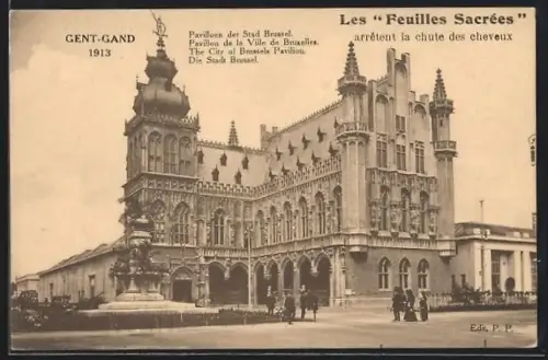 AK Gand, Exposition Universelle 1913, Pavillon de la Ville de Bruxelles