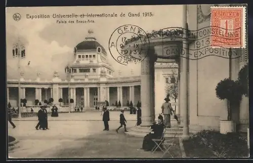AK Gand, Exposition Universelle 1913, Palais des Beaux-Arts