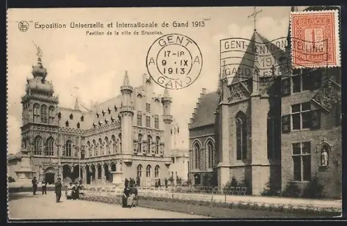 AK Gand, Exposition Universelle et Internationale 1913, Ausstellung-Pavillon de la ville