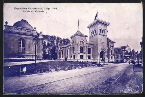 AK Liége, Exposition Universelle 1905, Palais du Canada