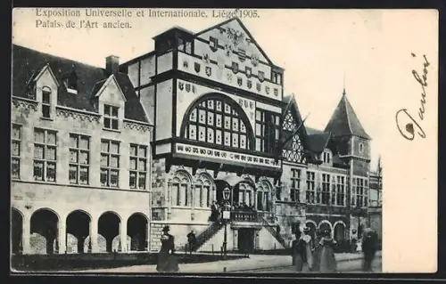 AK Liége, Exposition Universelle et Internationale 1905, Palais de l`Art ancien