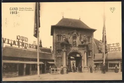 AK Gand, Exposition Universelle 1913, Vieille Flandre