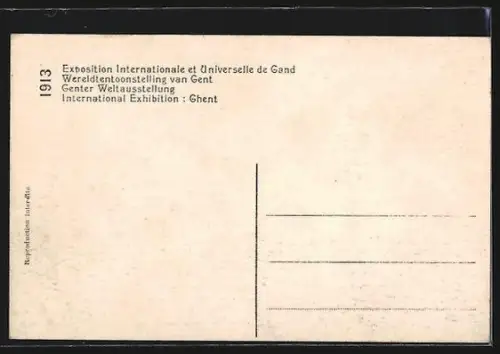 AK Gand, Exposition 1913, Le Palais des Beaux-Arts