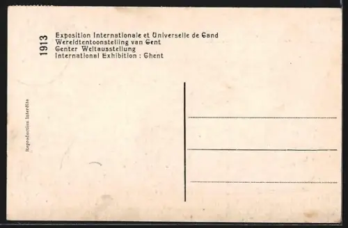 AK Gand, Exposition 1913, Le Pavillon de la Direction
