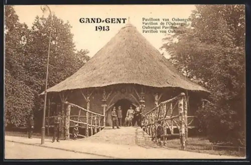 AK Gand, Exposition 1913, Pavillon de l`Oubangui