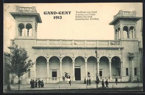 AK Gand, Exposition 1913, Pavillon de l`Italie