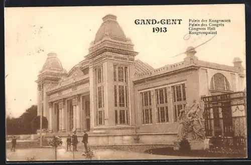 AK Gand, Exposition 1913, Palais des Congrès