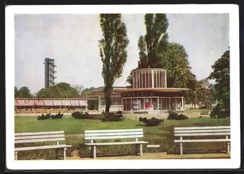 AK Hamburg, Planten un Bloemen, Phoenix-Pavillon / Festhallen-Restaurant