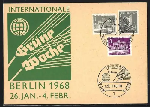 AK Berlin, Internationale Grüne Woche 1968, Plakatmotiv