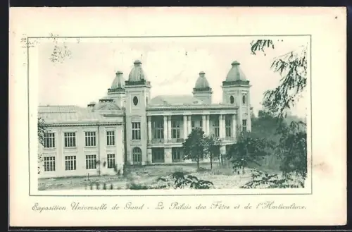 AK Gand, Exposition Universelle 1913, La Palais des Fetes et de l`Horticulture