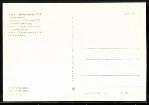 AK Berlin, Alexanderplatz mit Springbrunnen