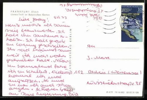 AK Frankfurt /Oder, Ortspartie