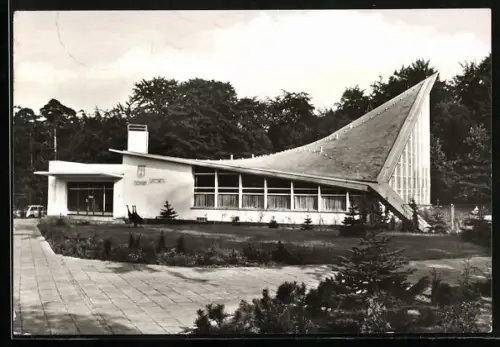AK Eberswalde, Tierpark-Gaststätte, Aussenansicht
