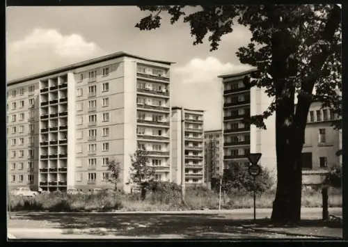 AK Karl-Marx-Stadt, Blick zur Poststrasse