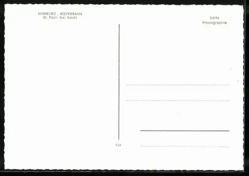 AK Hamburg, St.-Pauli, Reeperbahn mit Lokalen bei Nacht