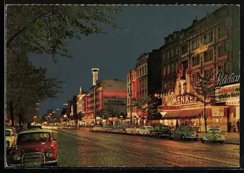 AK Hamburg-St. Pauli, an der Reeperbahn