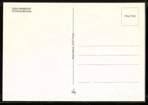 AK Hamburg, Blick auf die Köhlbrandbrücke
