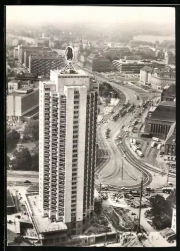 AK Leipzig, Hochhaus mit Blick auf den Ort