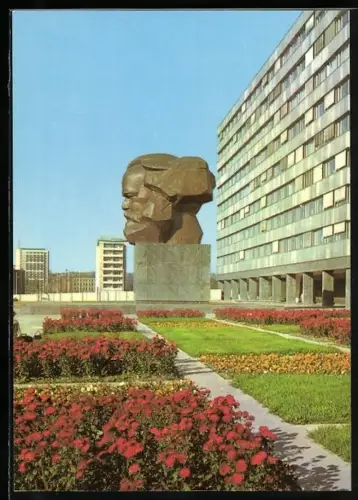 AK Karl-Marx-Stadt, Karl-Marx-Monument