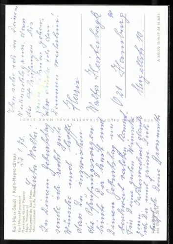 AK Karl-Marx-Stadt, Karl-Marx-Monument