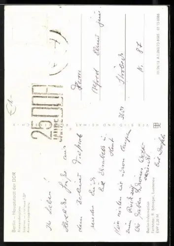 AK Berlin, Blick auf den Alexanderplatz