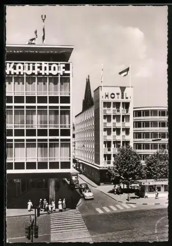 AK Köln, Hotel am Augustinerplatz, Hohe Strasse 30, Inh. Fritz Schieblich