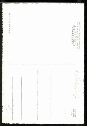 AK Köln, Hotel am Augustinerplatz, Hohe Strasse 30, Inh. Fritz Schieblich