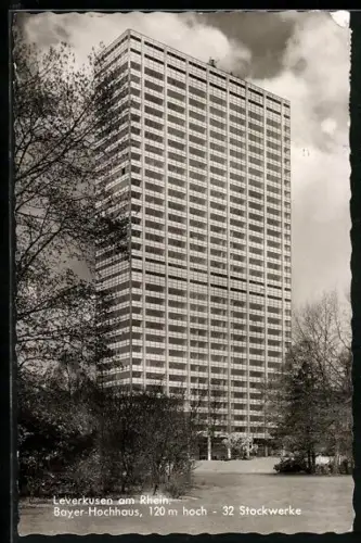 AK Leverkusen am Rhein, Bayer-Hochhaus, 32 Stockwerke