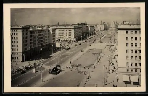 AK Berlin, Blick in die Stalinallee